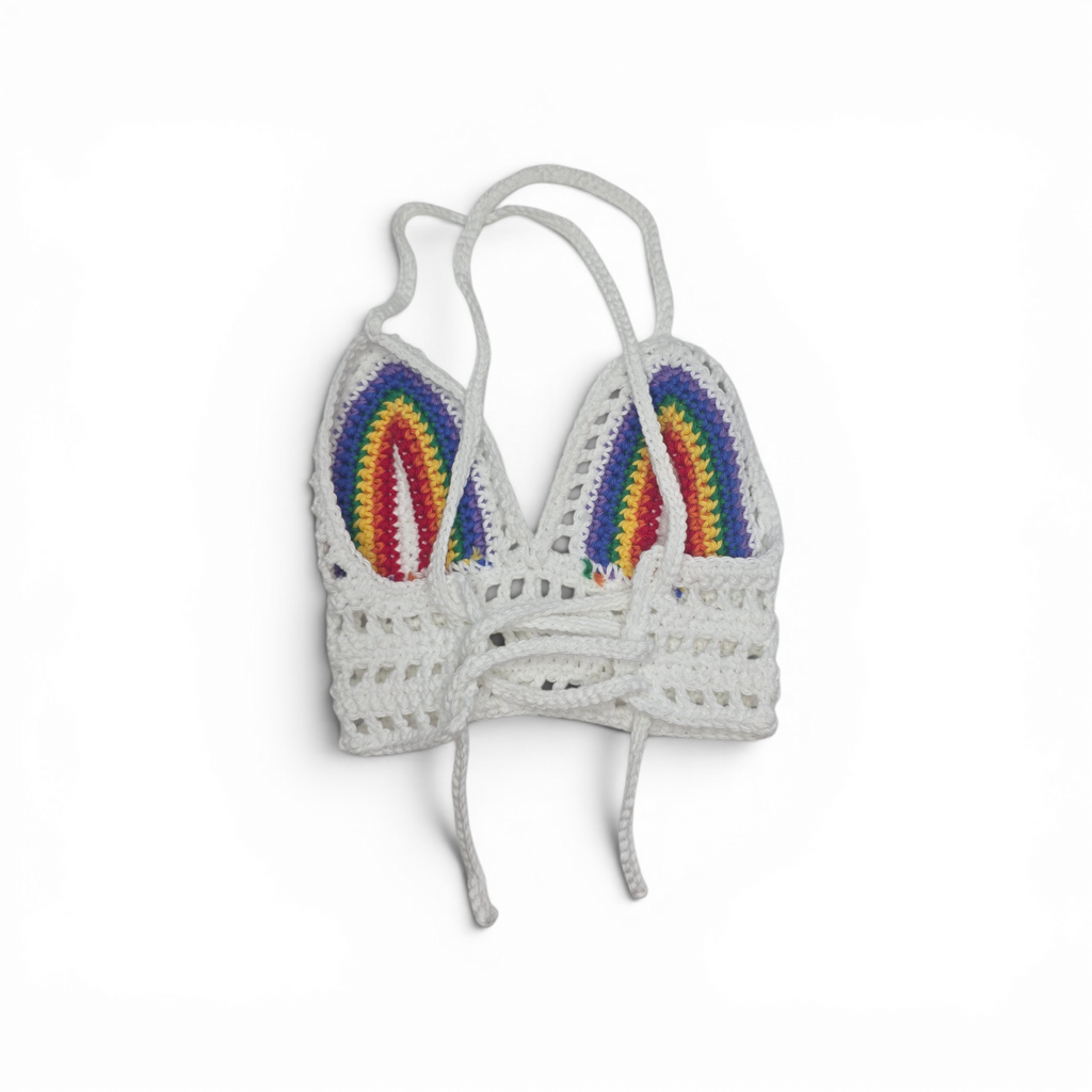 Rainbow Cup Crop Top
