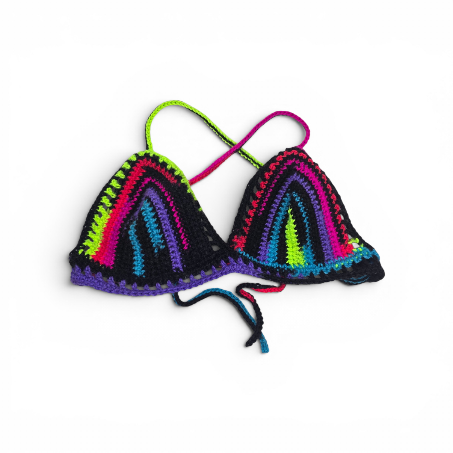 Neon Stripe Bralette
