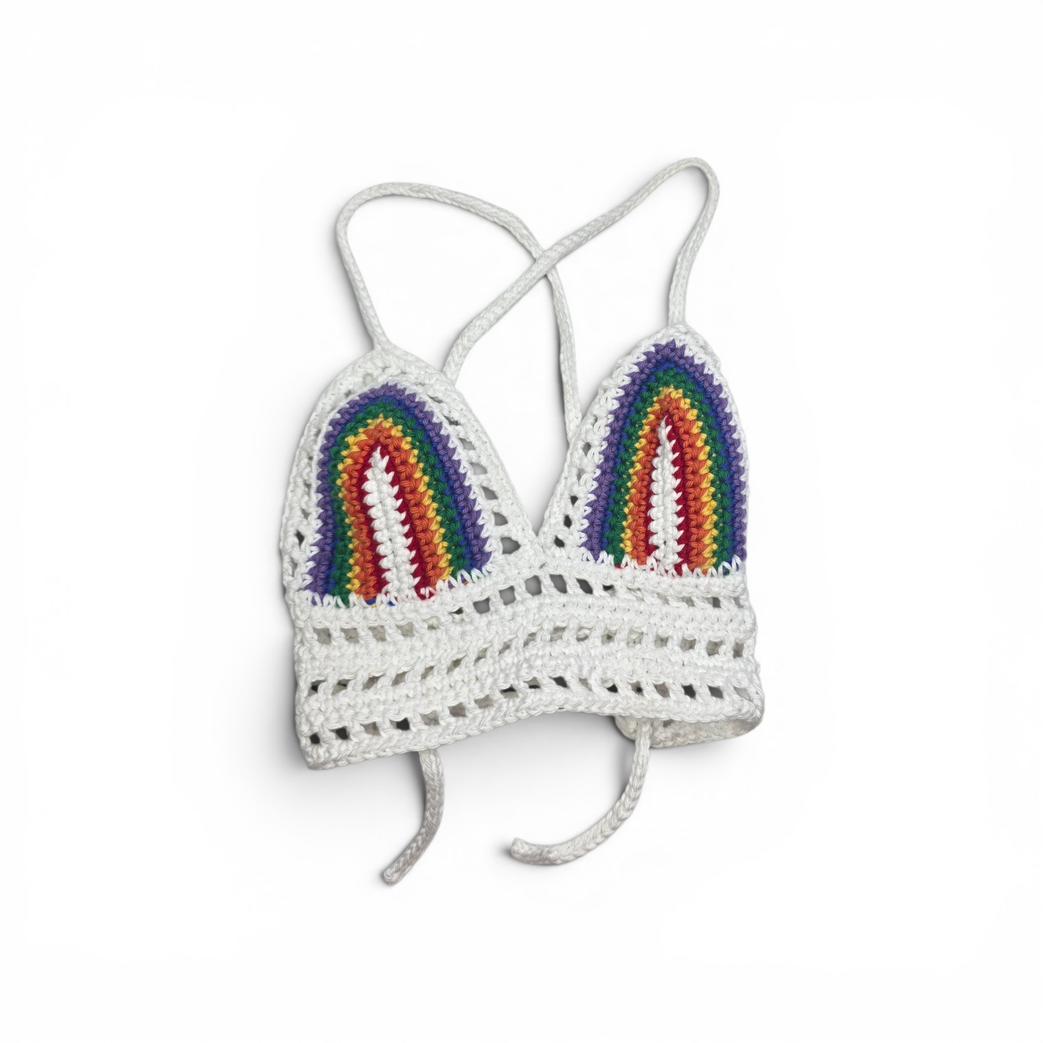 Rainbow Cup Crop Top