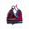 Neon Stripe Crop Top
